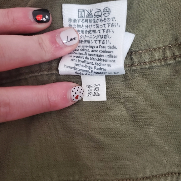 Eddie Bauer Green corduroy jacket cottage core - Picture 7 of 8